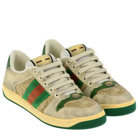 gucci trainers red and green|white Gucci trainers men's.